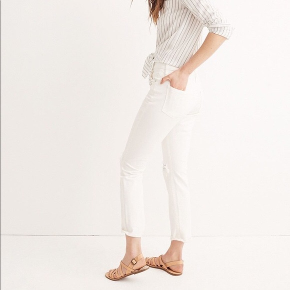 Madewell Cream Boyjean